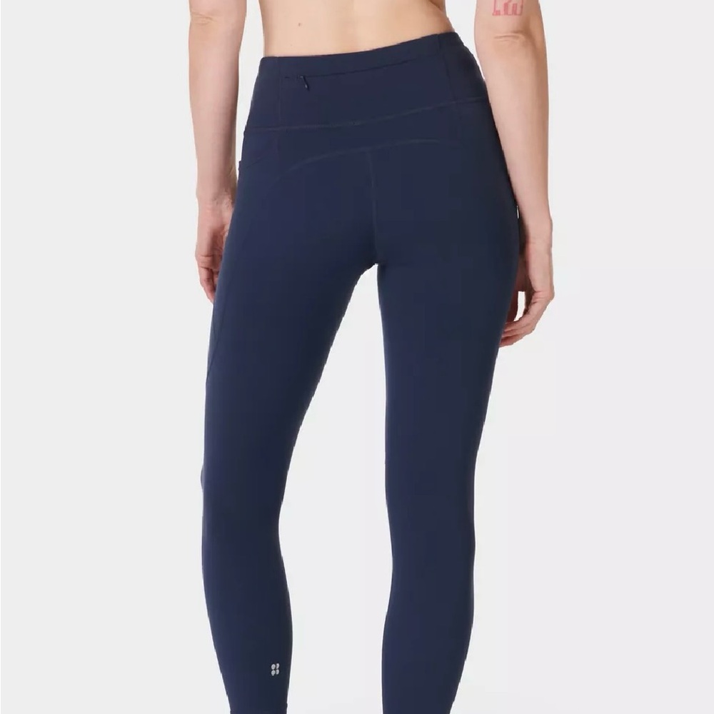 Sweaty Betty Power Sculpt Workout 7/8 Leggings Beetle Blue - XS Retail $98 MINT - Picture 7 of 11